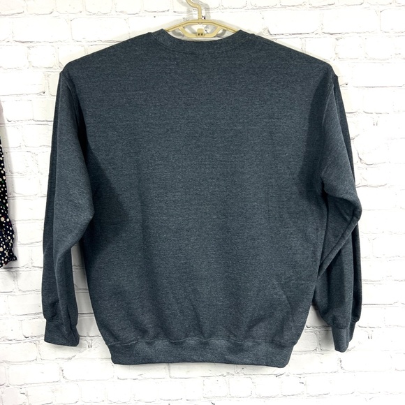 🥰NWOT |•GILDAN•| 'Border Collie Mom' Gray Soft Heavy Blend Sweatshirt Large - Picture 7 of 13